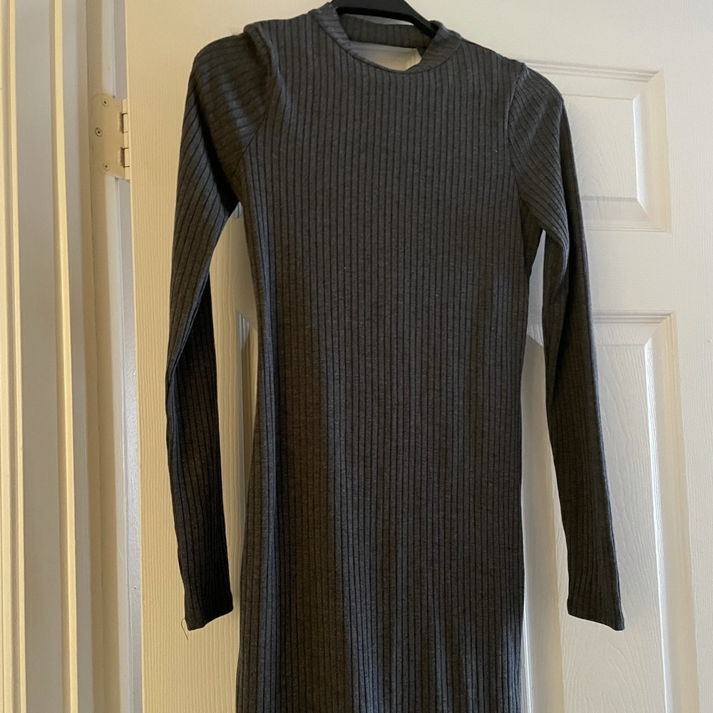 Gray MIDI Dress